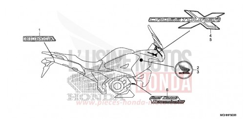 MARQUE (ED,RU,TH,U) VFR1200XDH de 2017